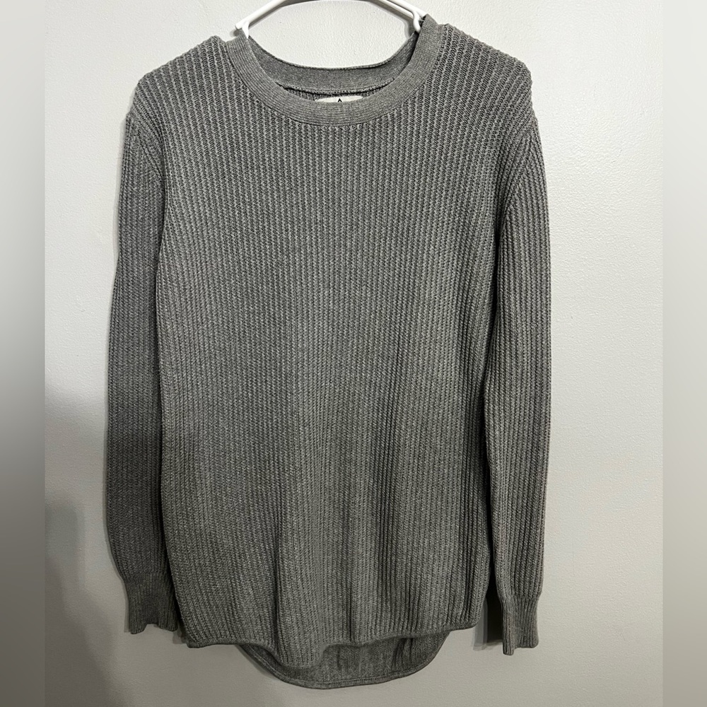 UNIF x Urban‎ Outfitters Women's Waffle Knit Tunic Sweater in Gray Size Small